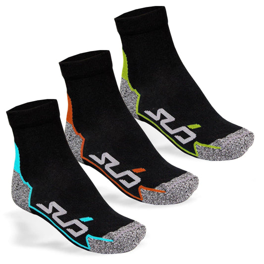 Sub Sports Dual All Season (3 Pack) Running Socks - Black - Start Fitness