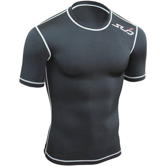 Sub Sports Dual All Seasons Short Sleeve Junior Compression Top - Black - Start Fitness