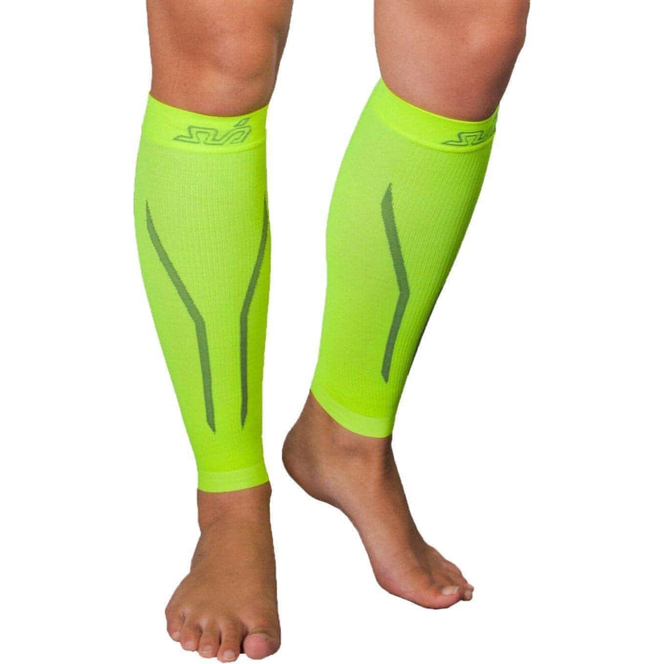 Sub Sports Seamless Dual Compression Calf Guards - Yellow - Start Fitness