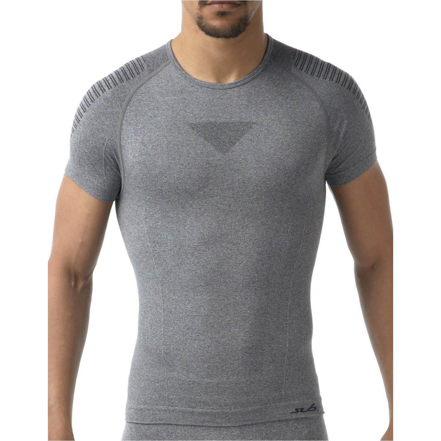 Sub Sports SubAir Seamless Baselayer Short Sleeve Mens Top - Grey 5055751118226 - Start Fitness