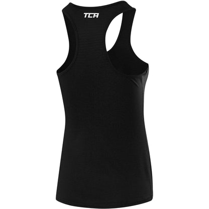 TCA Air Racerback Womens Training Vest Tank Top - Black - Start Fitness