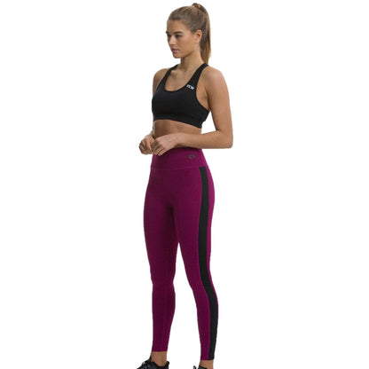 TCA Balance Womens Knit Long Running Tights - Purple - Start Fitness