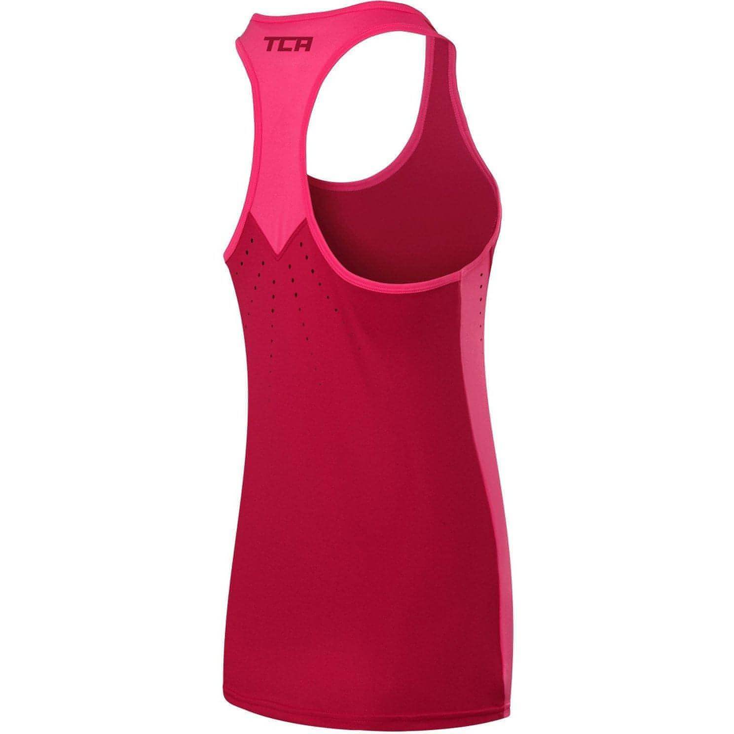 TCA Laser Tech Lightweight Womens Running Vest - Pink - Start Fitness