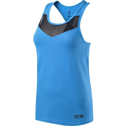 TCA MeshLuxe Womens Running Vest - Blue - Start Fitness