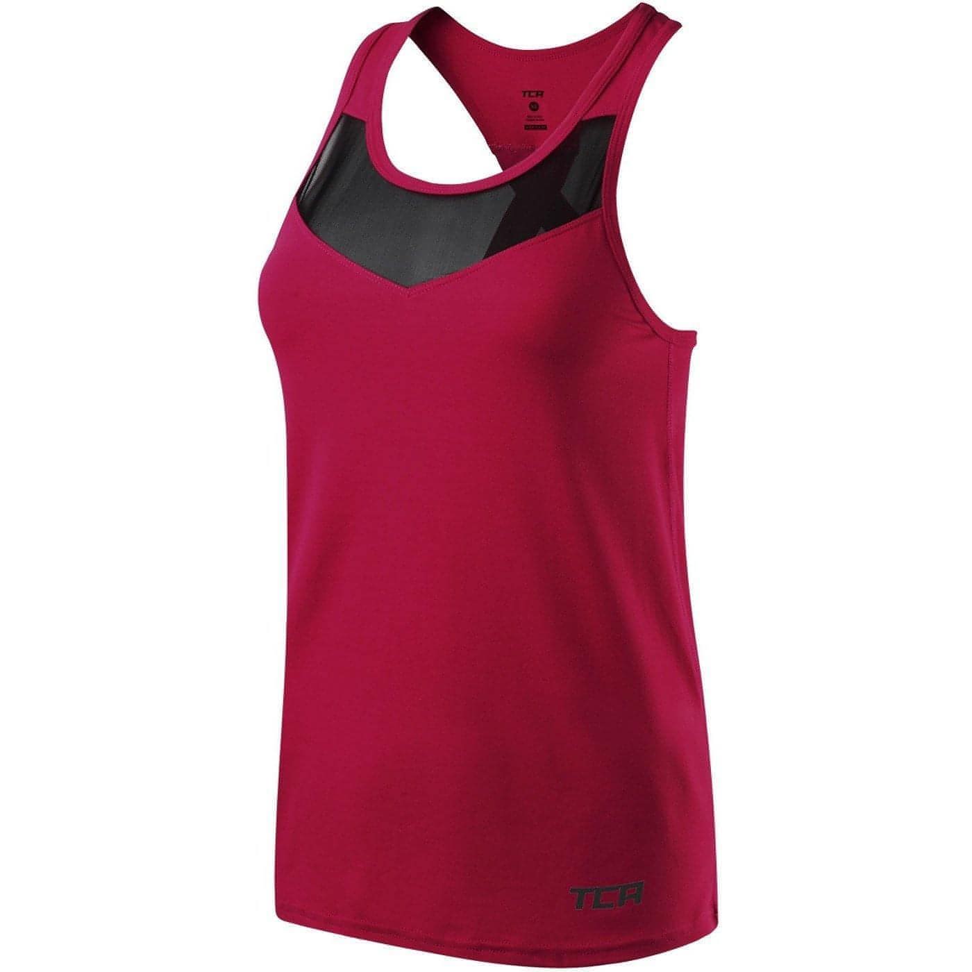 TCA MeshLuxe Womens Running Vest - Pink - Start Fitness