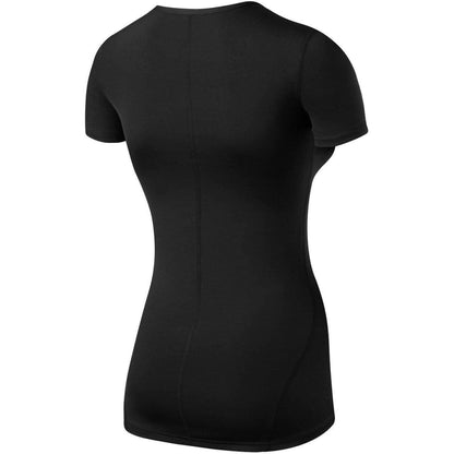 TCA Pro Performance Short Sleeve Womens Baselayer Running Top - Black - Start Fitness