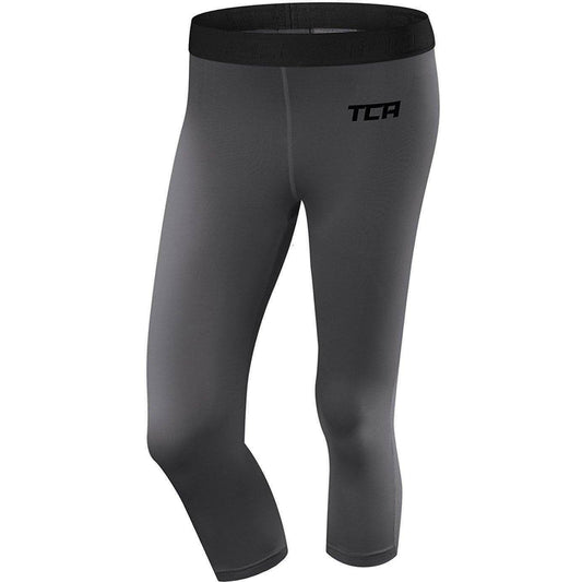 TCA Pro Performance Womens Capri Training Tights - Grey - Start Fitness