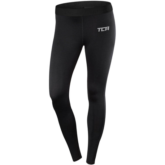 TCA Pro Performance Womens Endurance Long Training Tights - Black - Start Fitness