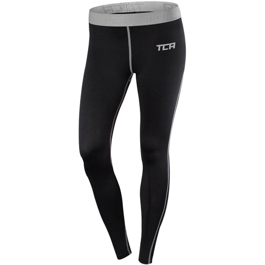 TCA Pro Performance Womens Endurance Long Training Tights - Black - Start Fitness
