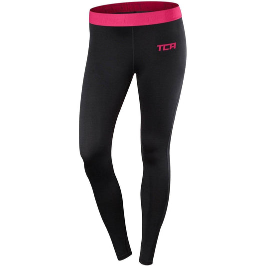 TCA Pro Performance Womens Endurance Long Training Tights - Black - Start Fitness