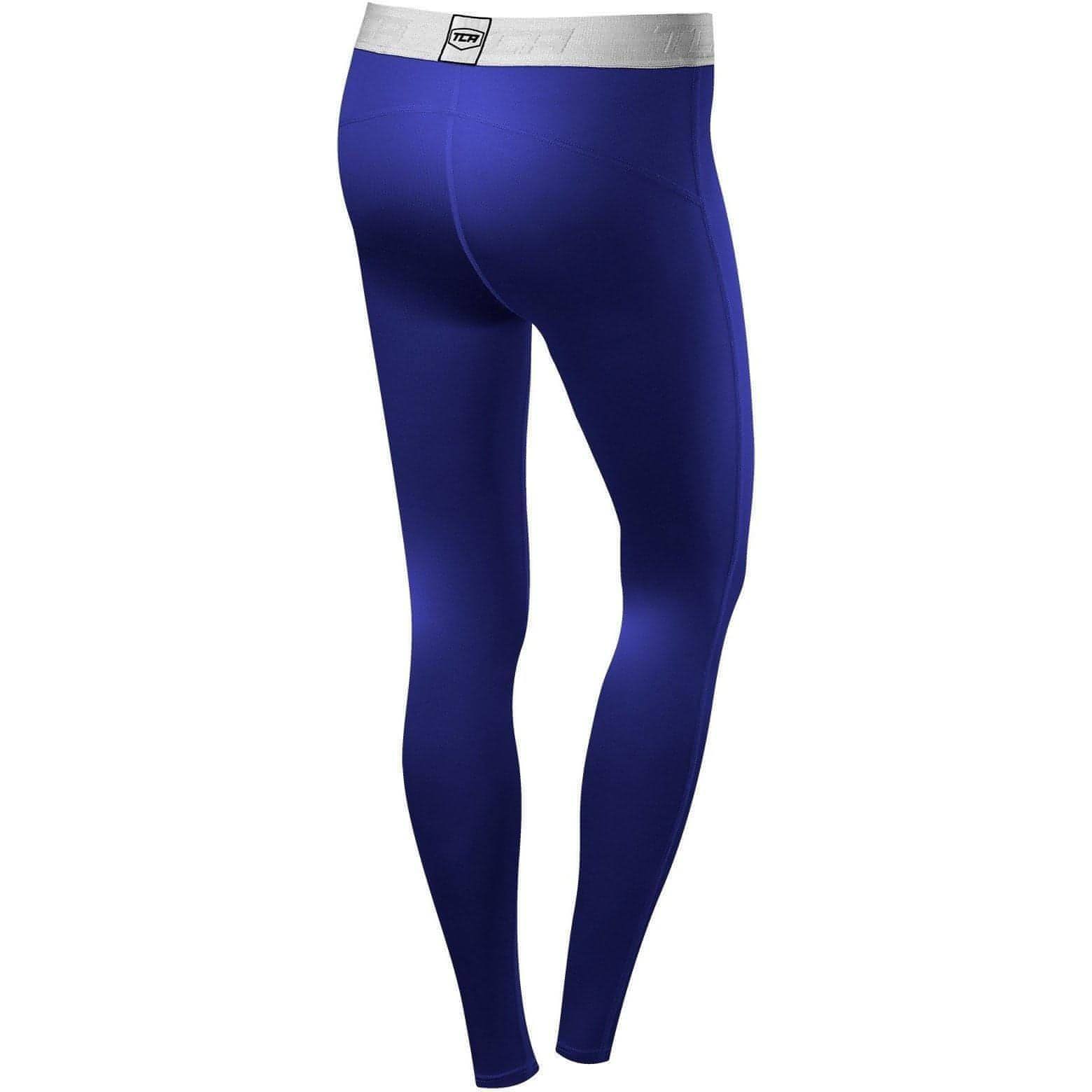 TCA Pro Performance Womens Endurance Long Training Tights - Blue - Start Fitness