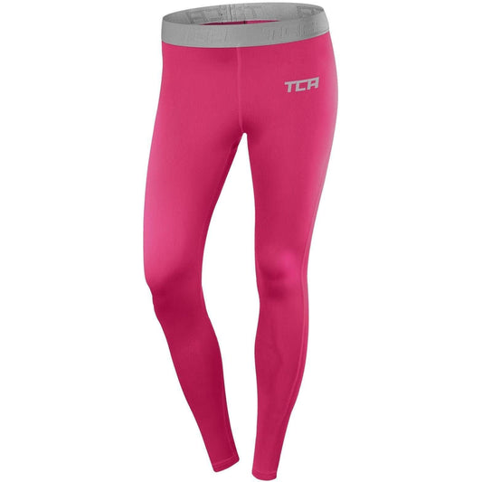 TCA Pro Performance Womens Endurance Long Training Tights - Pink - Start Fitness