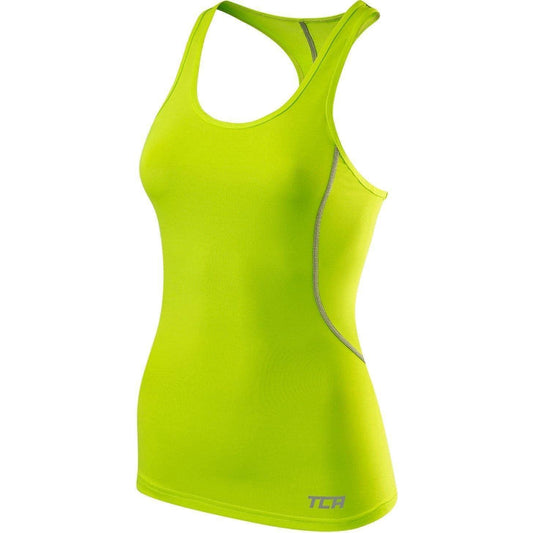 TCA Pro Performance Womens Running Vest Tank Top - Green - Start Fitness