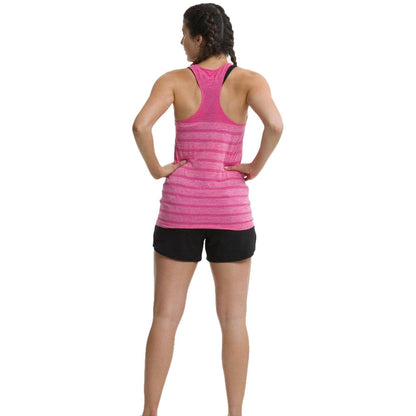 TCA QuickDry SuperKnit Womens Running Vest Tank Top - Pink - Start Fitness