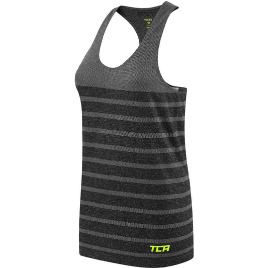 TCA QuickDry SuperKnit Womens Training Vest Tank Top - Black - Start Fitness