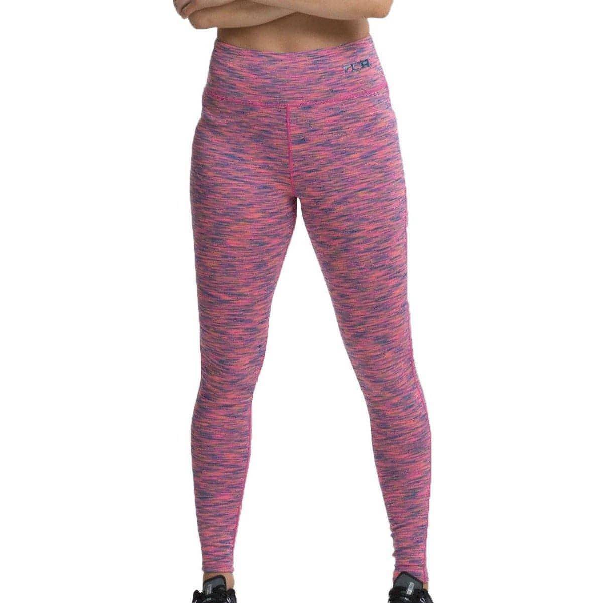 TCA SpaceKnit Premium Womens Long Training Tights - Pink - Start Fitness