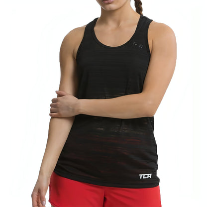 TCA Ultralite Womens Running Vest Tank Top - Black - Start Fitness