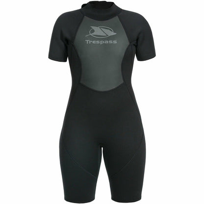 Trespass Scubadive 3mm Short Womens Wetsuit - Black - Start Fitness