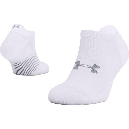 Under Armour ArmourDry No Show Running Socks - White - Start Fitness