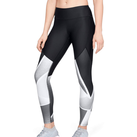 Under Armour Balance Q1 Graphic Womens Long Training Tights - Black - Start Fitness