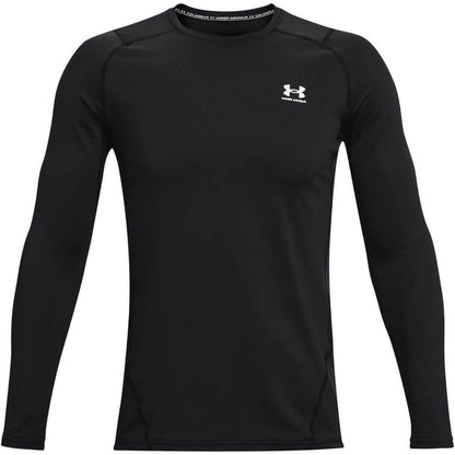 Under Armour ColdGear Fitted Long Sleeve Mens Training Top - Black - Start Fitness