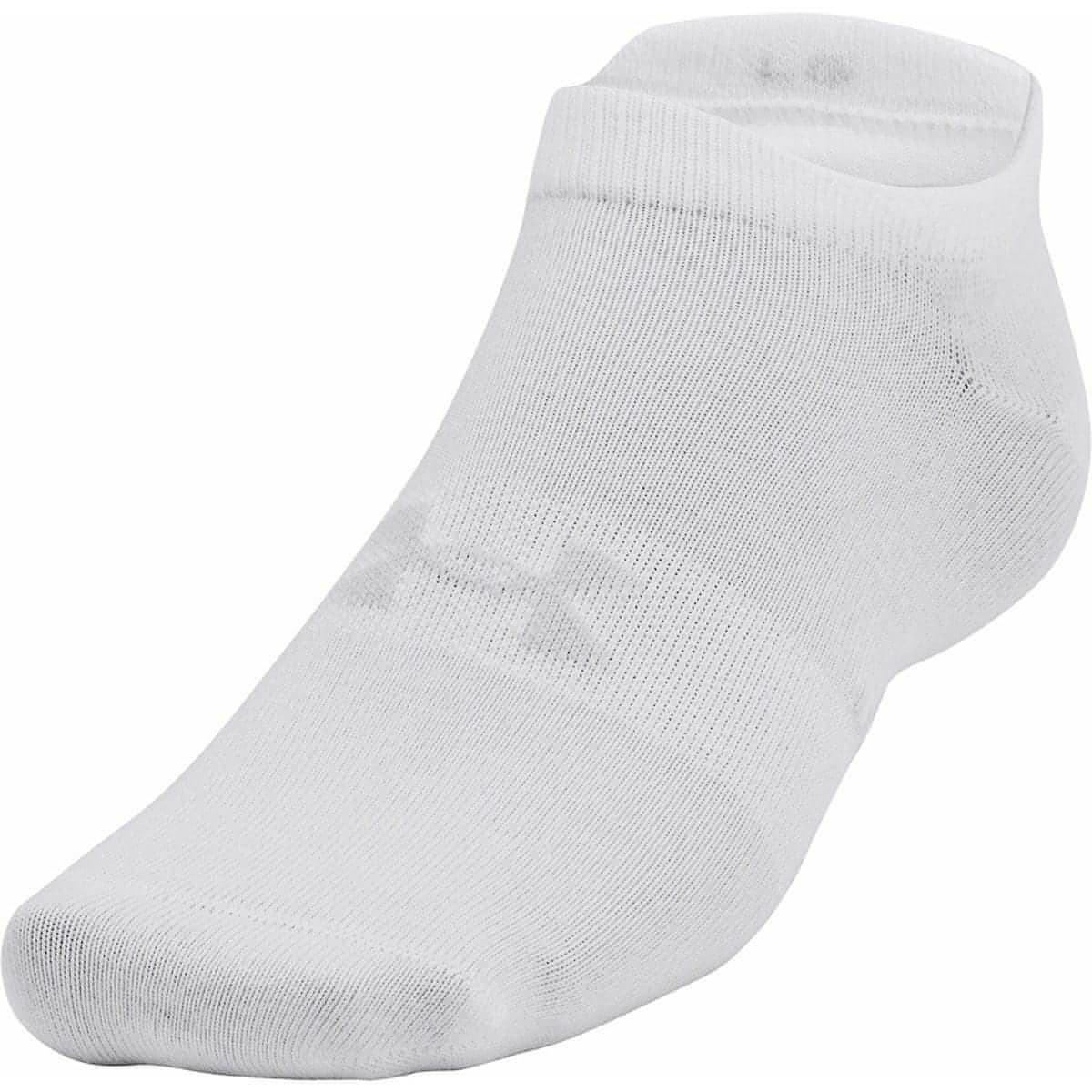 Under Armour Essential (6 Pack) Womens No Show Socks - White 195252564698 - Start Fitness