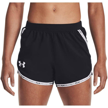 Under Armour Fly-By 2.0 Brand Womens Running Shorts - Black - Start Fitness