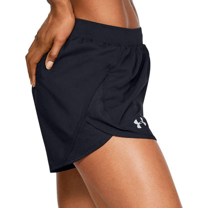 Under Armour Fly By 2.0 Womens Running Shorts - Black - Start Fitness