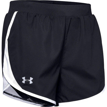 Under Armour Fly By 2.0 Womens Running Shorts - Black - Start Fitness