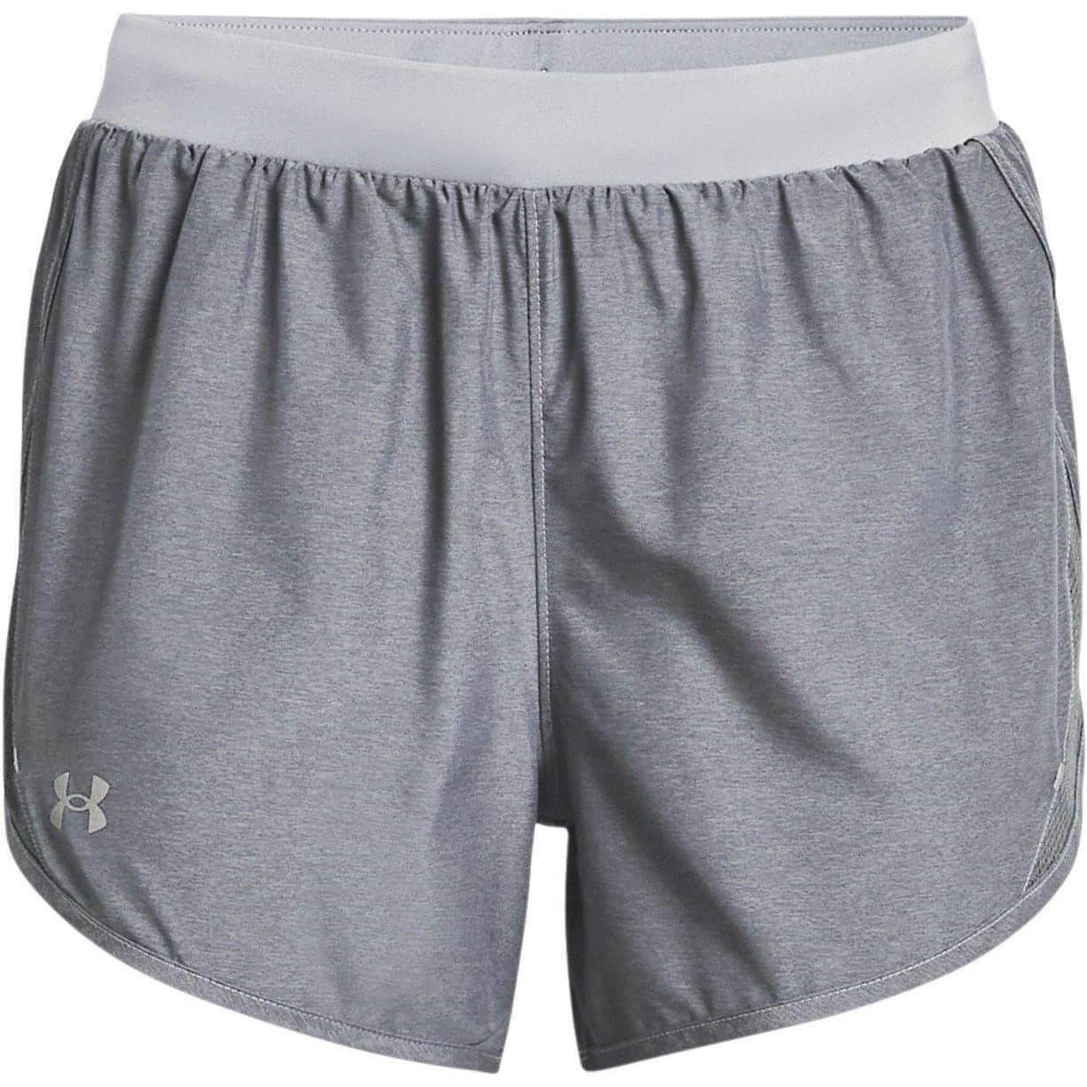 Under Armour Fly By 2.0 Womens Running Shorts - Grey - Start Fitness