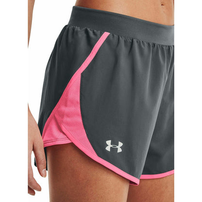 Under Armour Fly By 2.0 Womens Running Shorts - Grey - Start Fitness