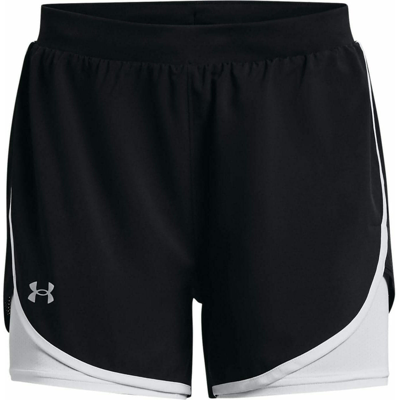 Under Armour Fly By Elite 2 In 1 Womens Running Shorts - Black - Start Fitness