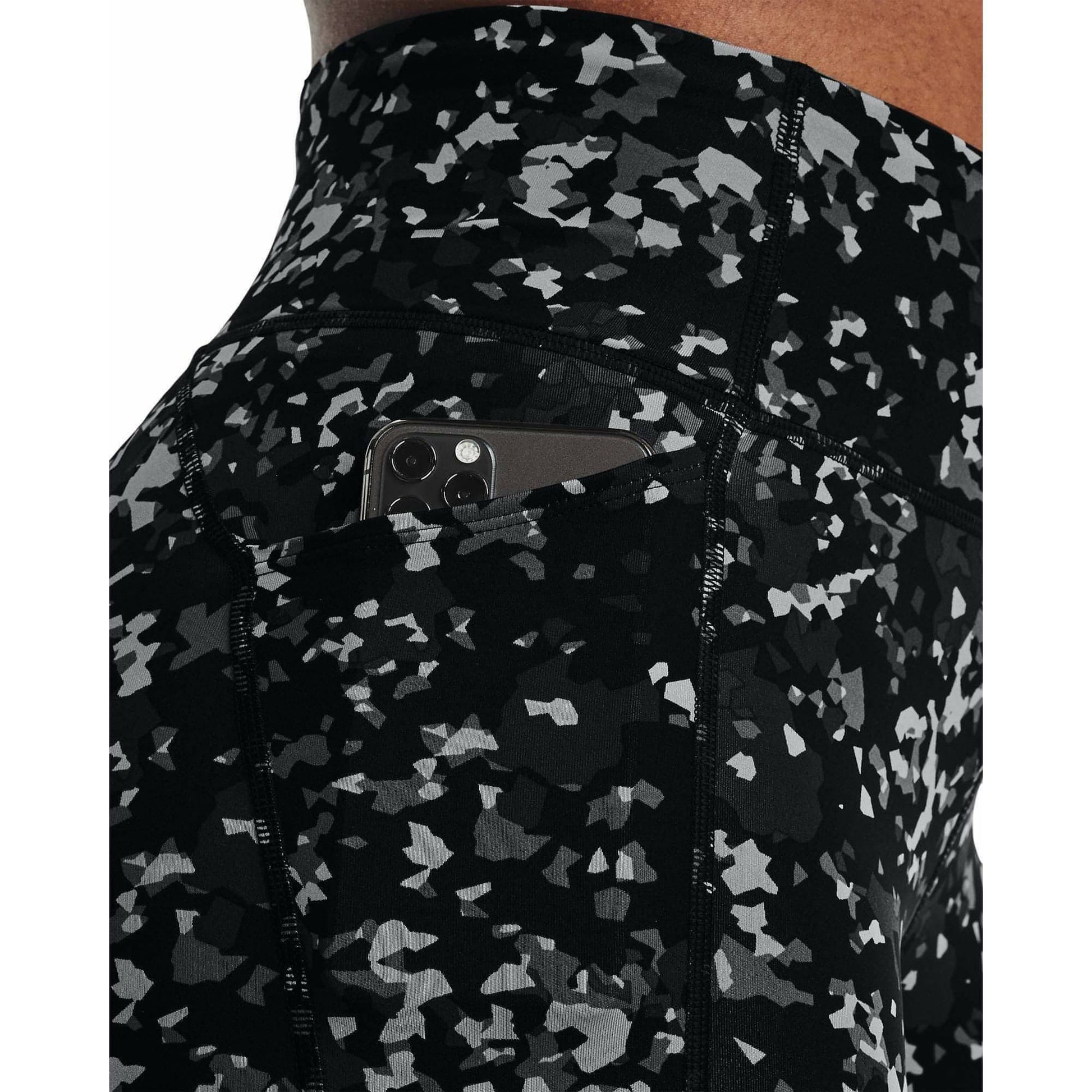 Under Armour Fly Fast 3.0 Printed Womens 7/8 Running Tights - Black - Start Fitness