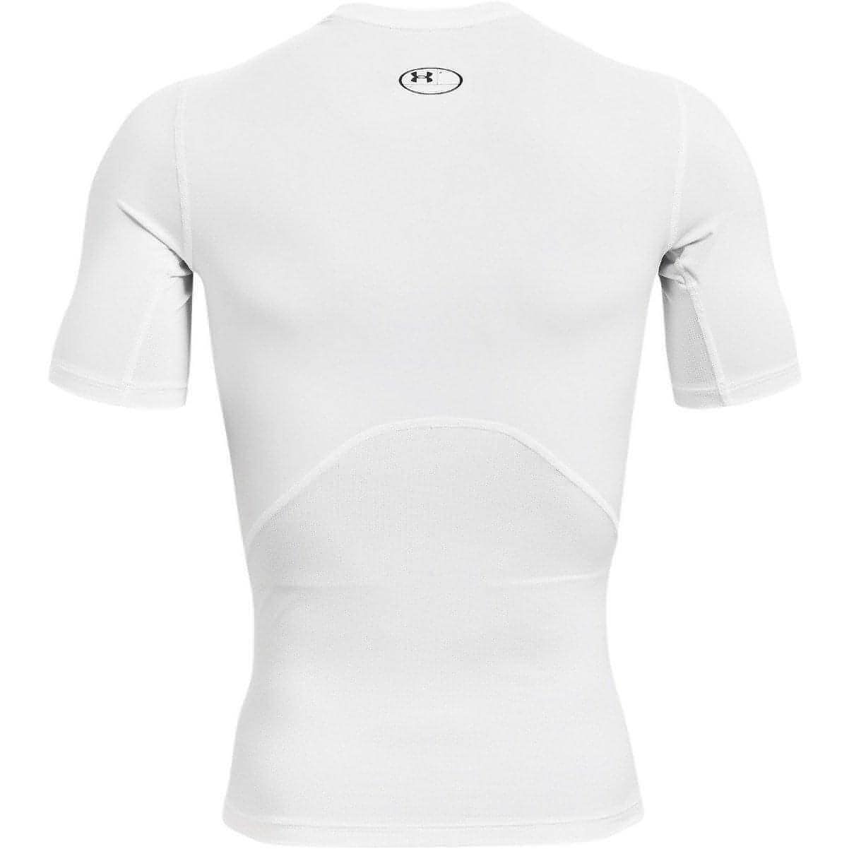 Under Armour HeatGear Armour Short Sleeve Mens Compression Top - White - Start Fitness