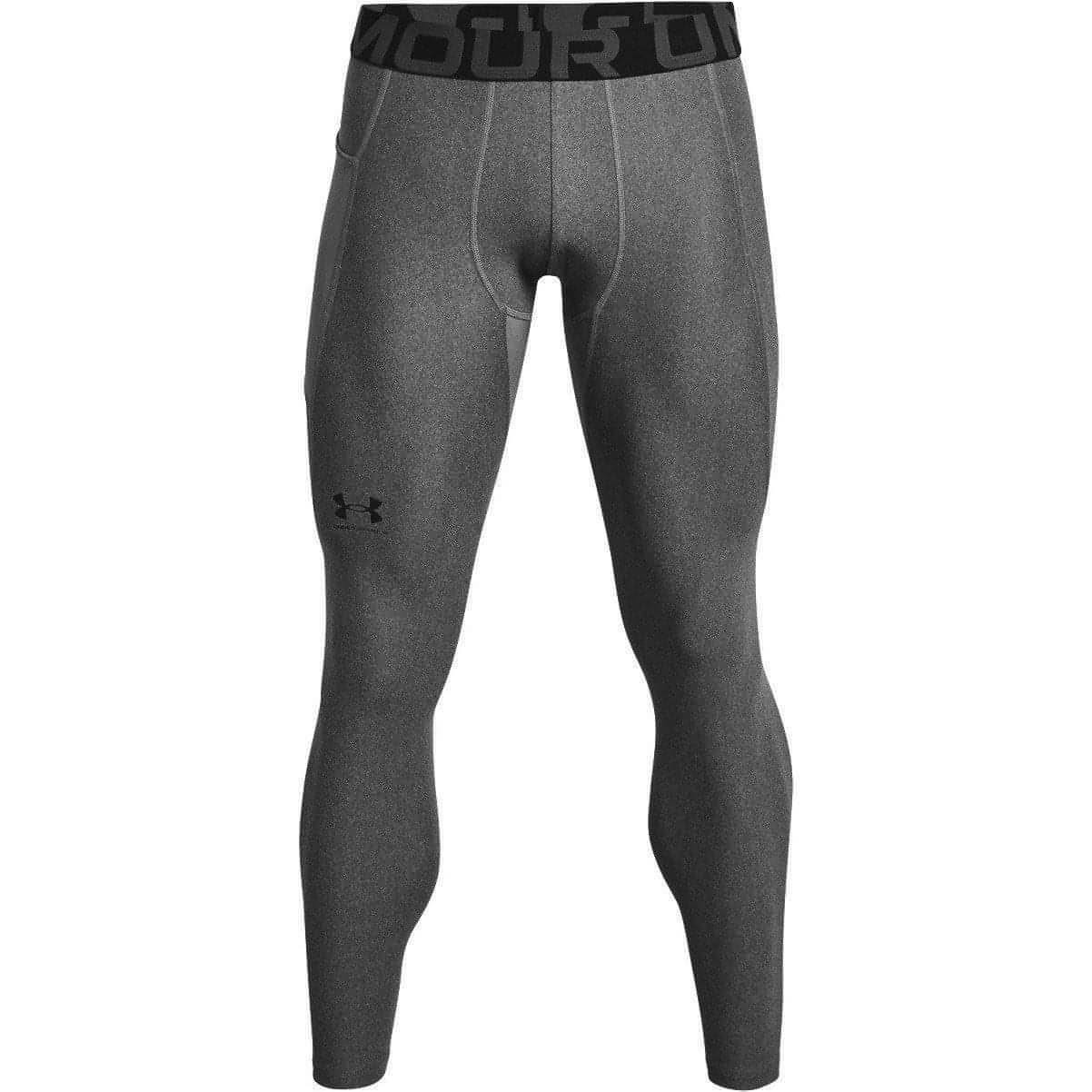 Under Armour HeatGear Mens Long Compression Tights - Grey - Start Fitness