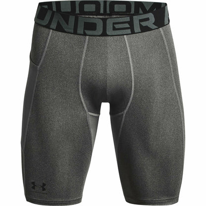 Under Armour HeatGear Pocket Long Mens Short Compression Tights - Grey - Start Fitness