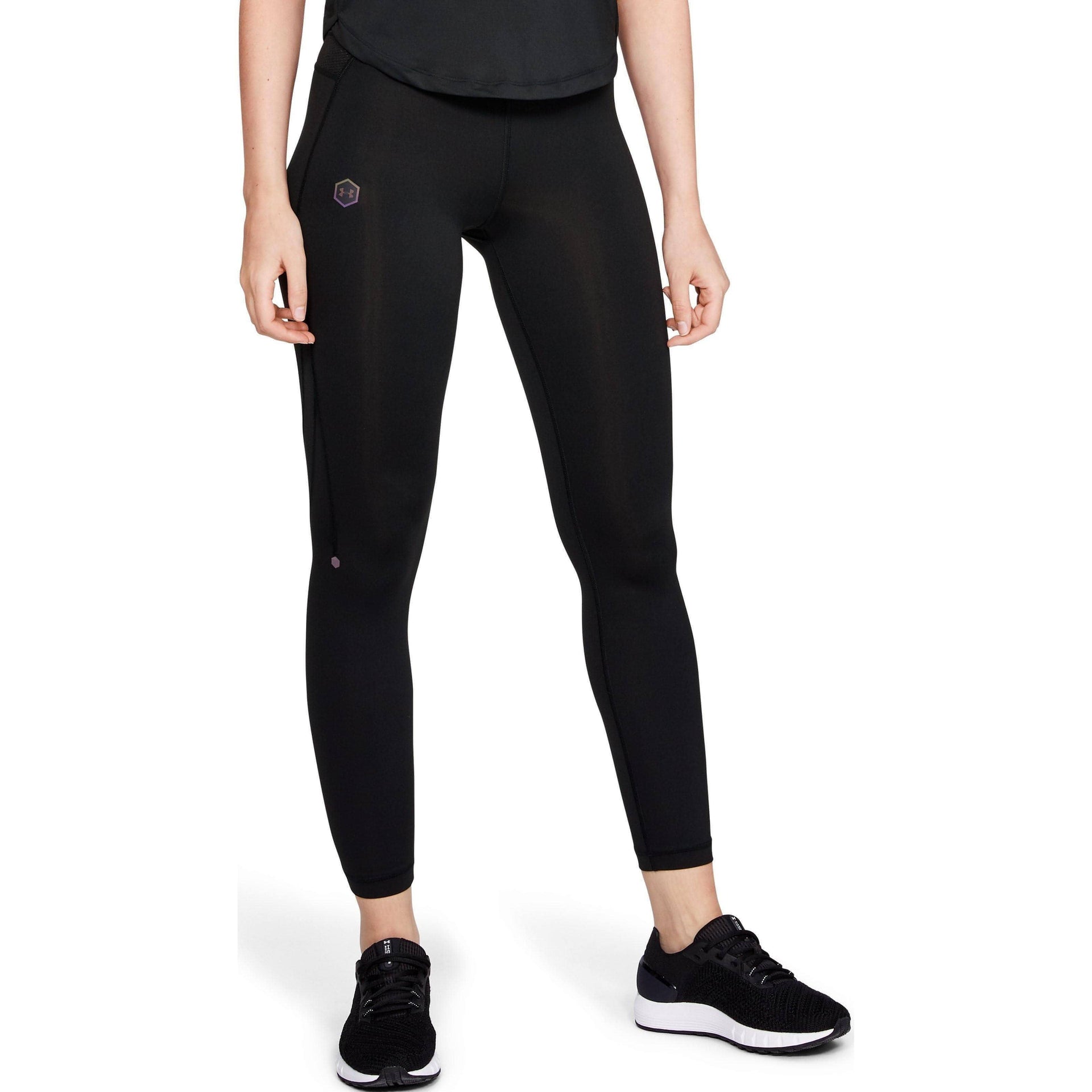 Under Armour HeatGear Rush Run Womens Long Running Tights Black