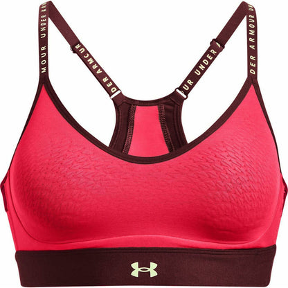 Under Armour infinity Low Womens Sports Bra - Red - Start Fitness