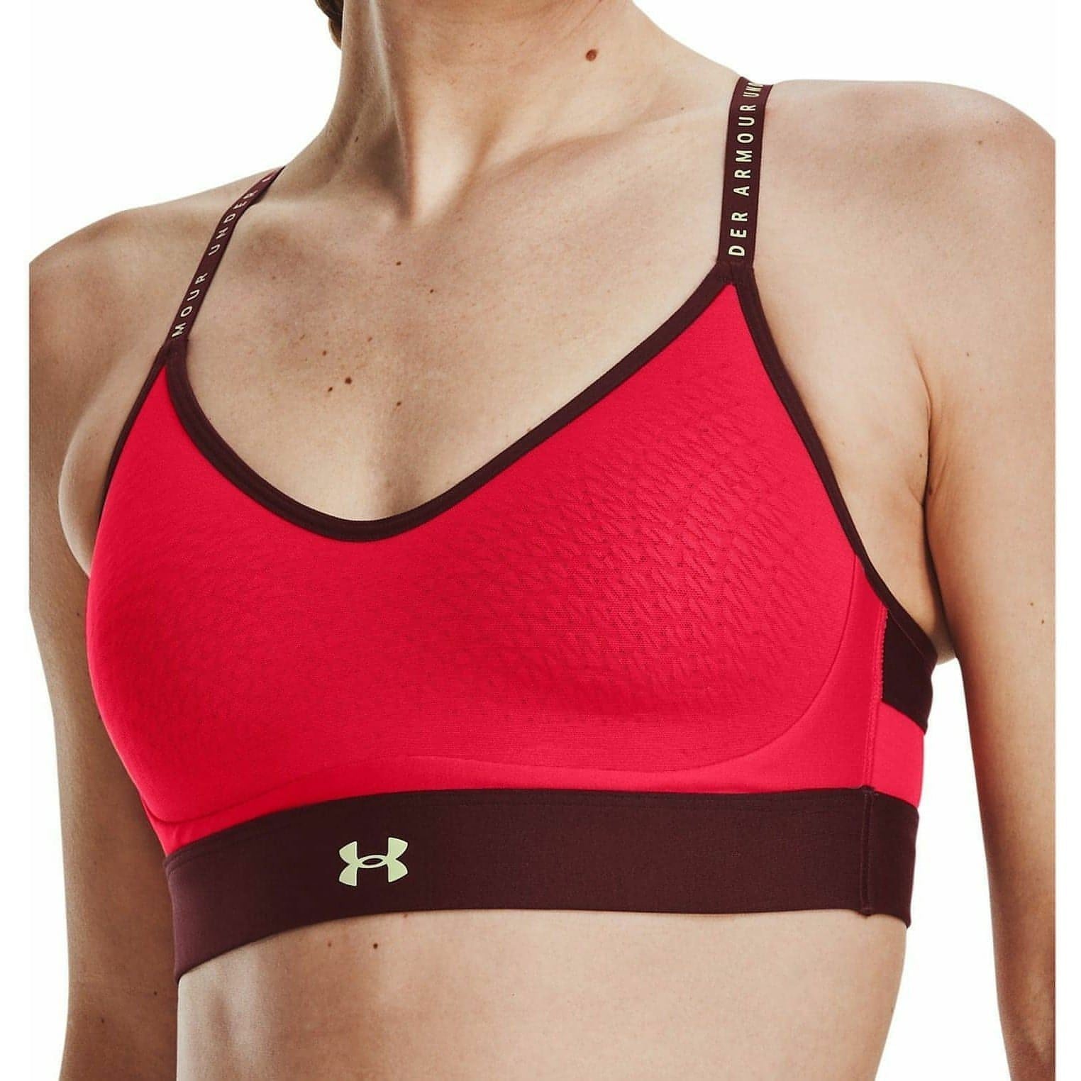 Under Armour infinity Low Womens Sports Bra - Red - Start Fitness