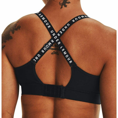 Under Armour Infinity Mid Covered Womens Sports Bra - Black - Start Fitness