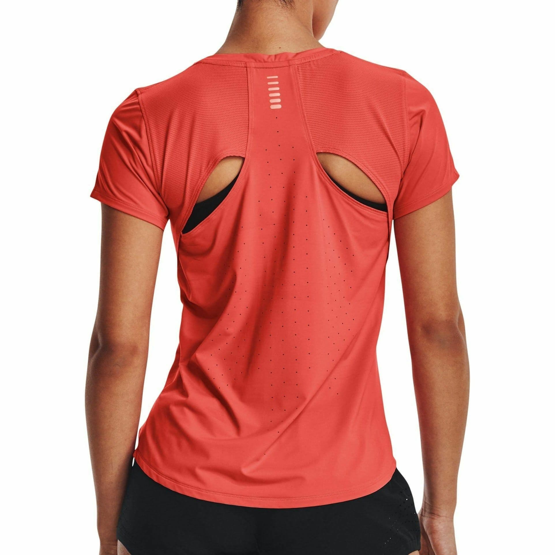 Under Armour Iso-Chill 200 Laser Short Sleeve Womens Running Top - Orange - Start Fitness