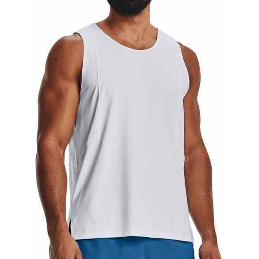 Under Armour Iso-Chill Run Laser Mens Running Vest - White - Start Fitness