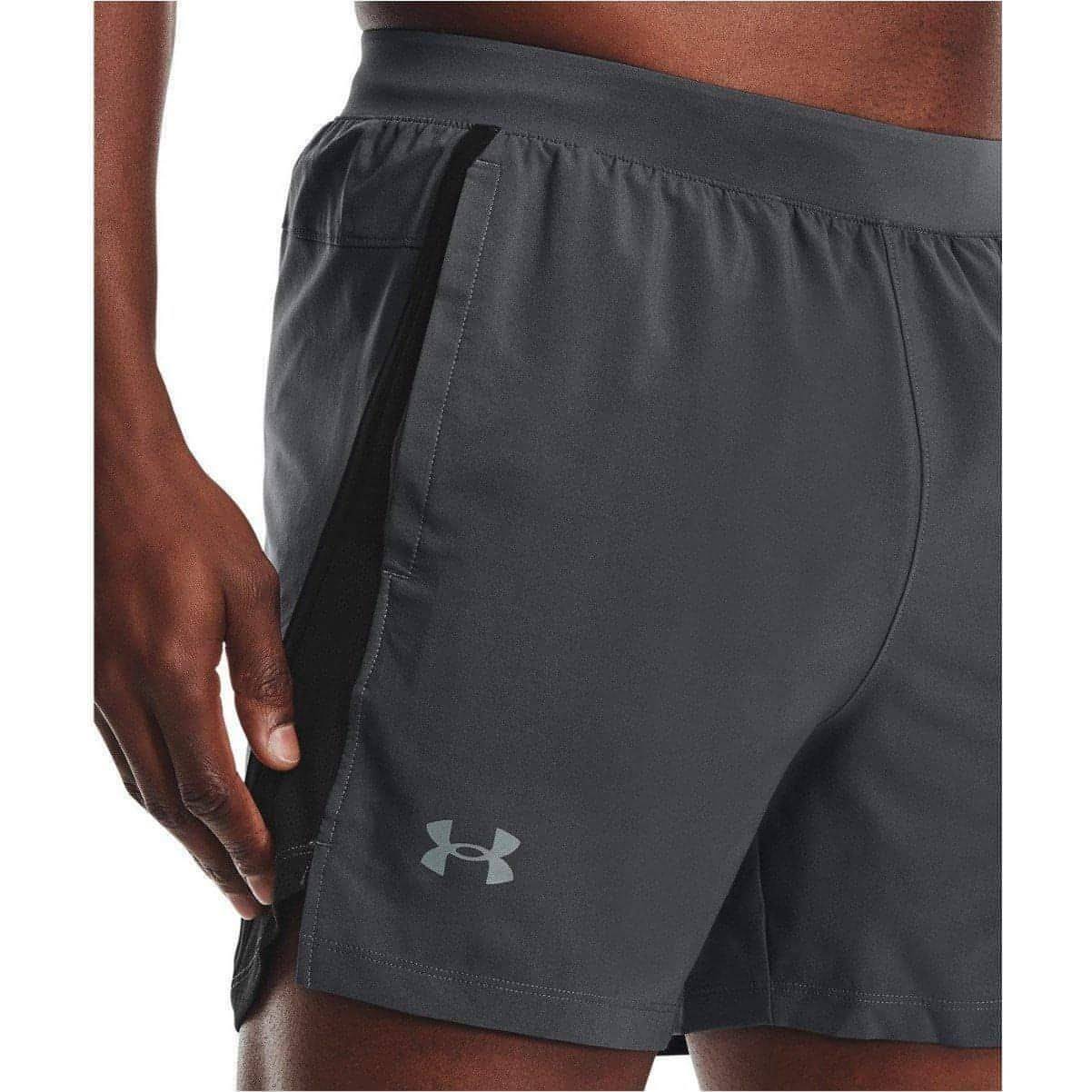 Under Armour Launch 5 Inch Mens Running Shorts - Grey - Start Fitness