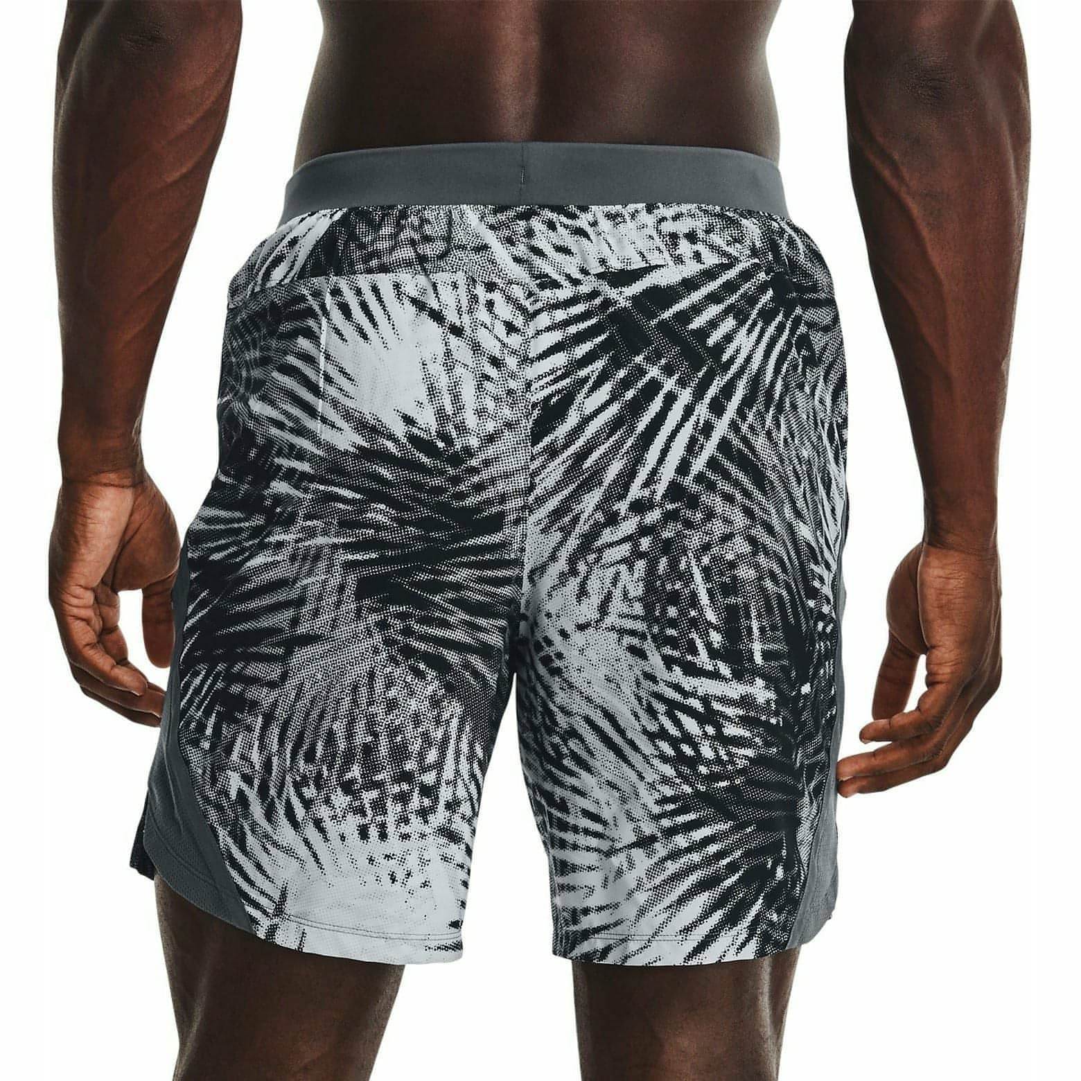 Under Armour Launch 7 Inch Print Mens Running Shorts - Grey - Start Fitness