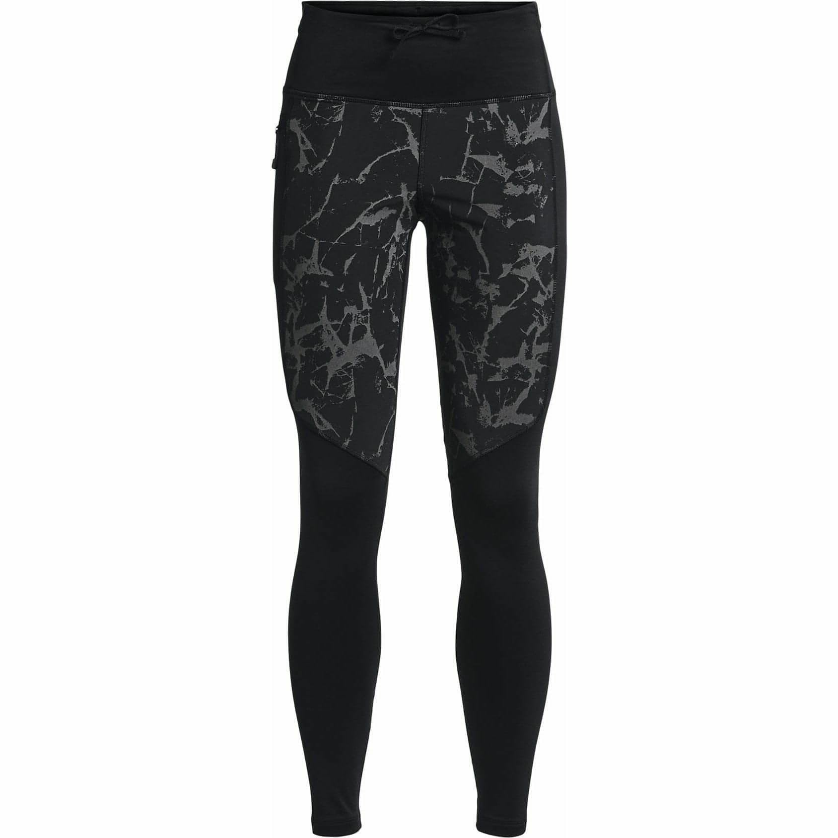 Under Armour OutRun The Cold Womens Long Running Tights - Black - Start Fitness