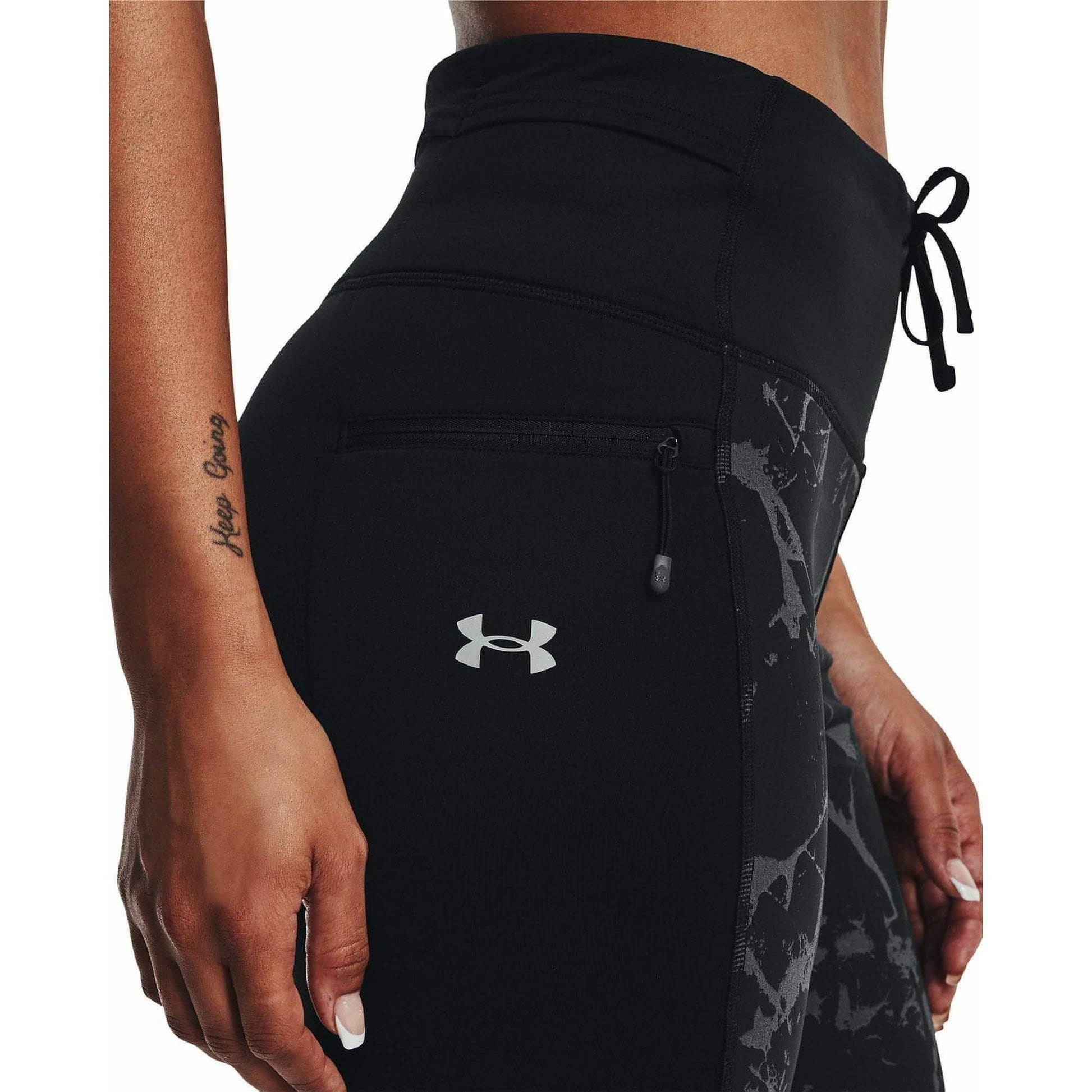 Under Armour OutRun The Cold Womens Long Running Tights - Black