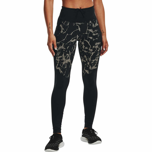 Under Armour OutRun The Cold Womens Long Running Tights - Black - Start Fitness