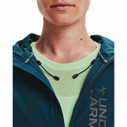 Under Armour OutRun The Storm Womens Running Jacket - Blue - Start Fitness