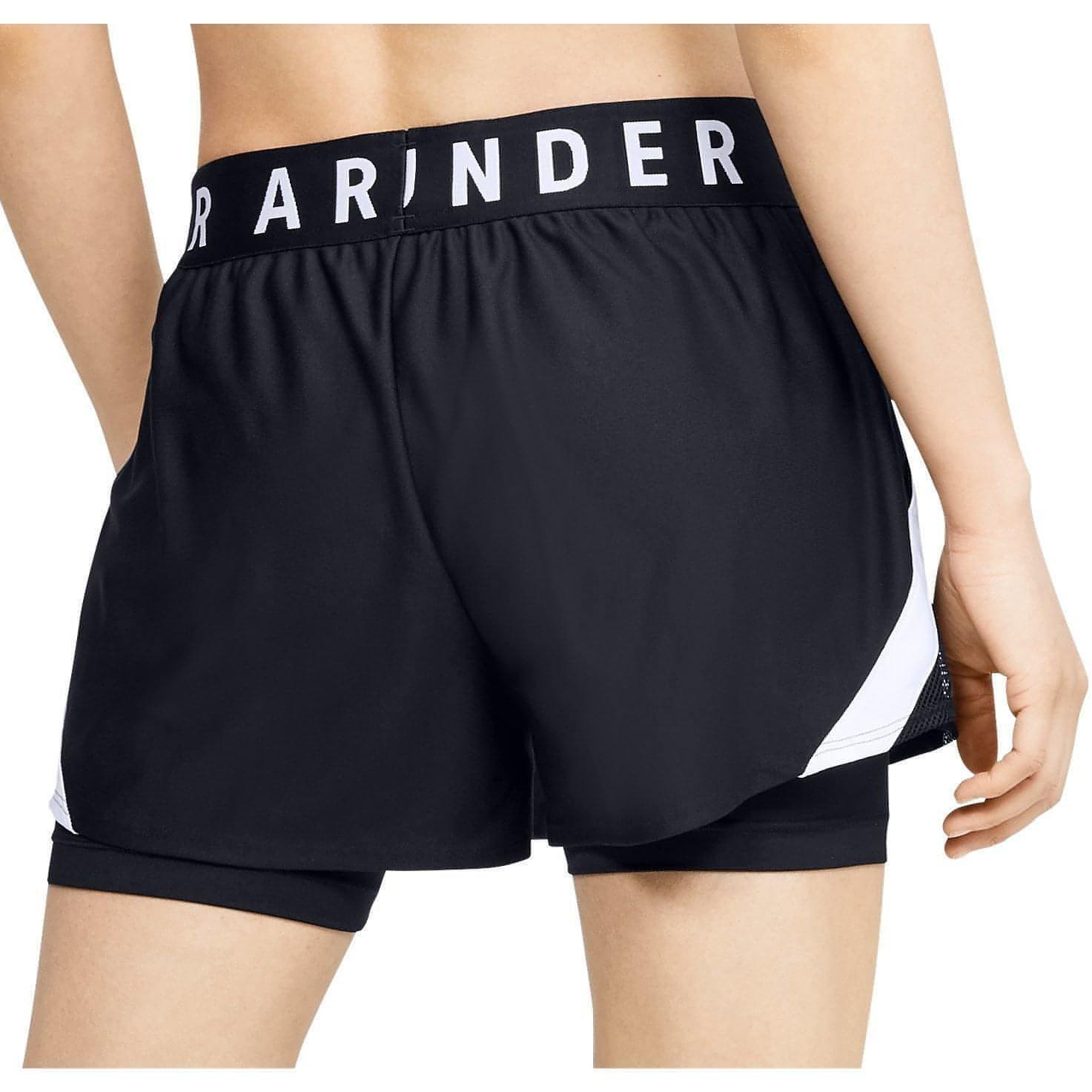 Under armour play up best sale shorts black