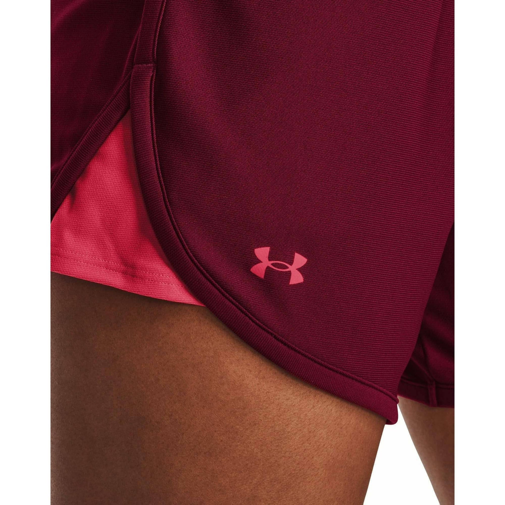 Under Armour Play Up 5 Inch Womens Training Shorts - Pink - Start Fitness
